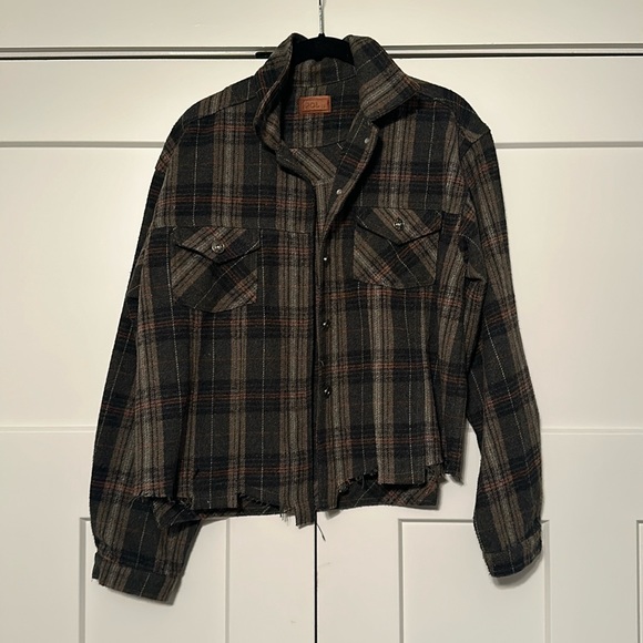 POL | plaid flannel jacket - Picture 5 of 10